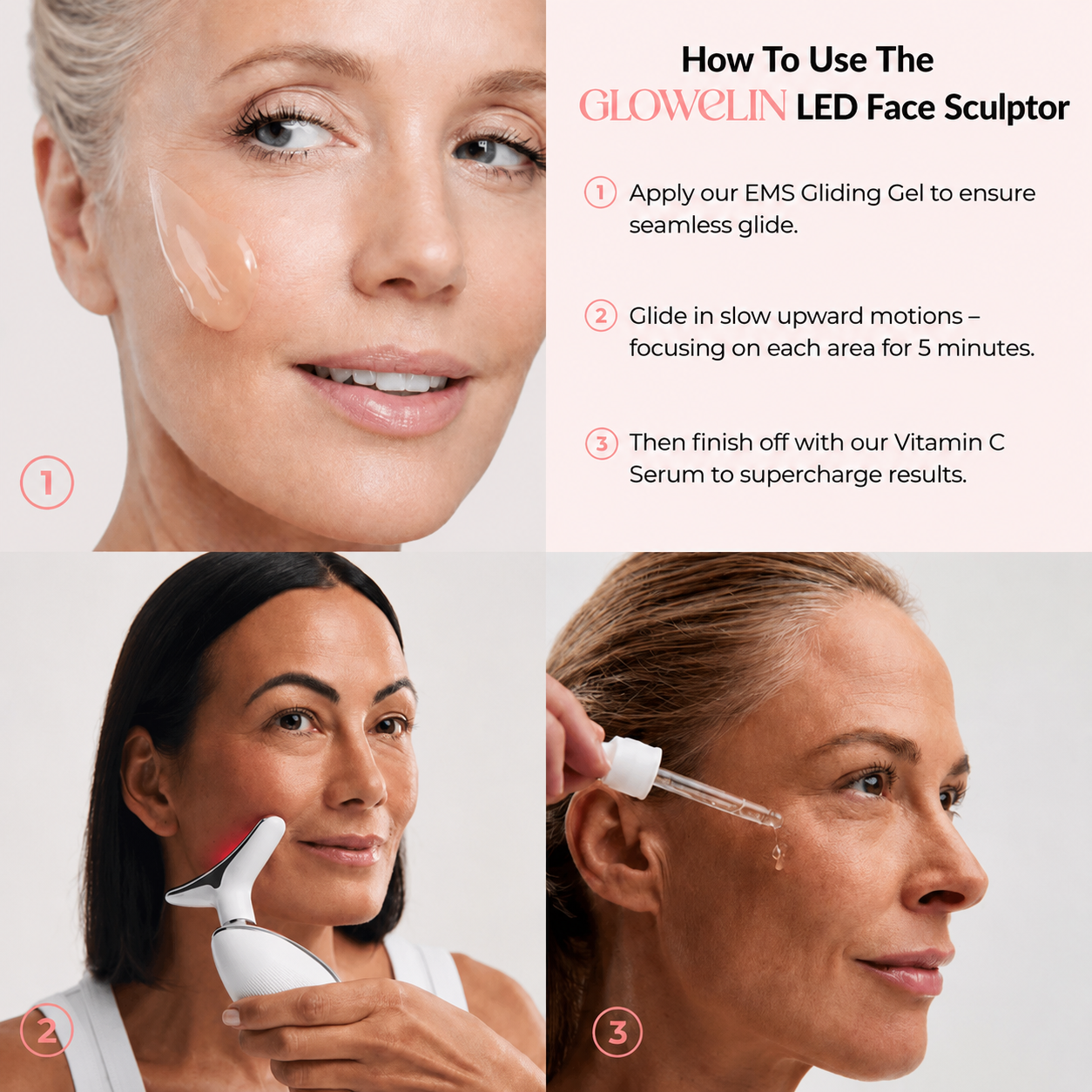 Glowelin 7-in-1 LED Facial Sculptor
